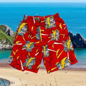 Awesome and Bright Swim Trunks / Bathing Suit in Red Size 4T from City Threads!